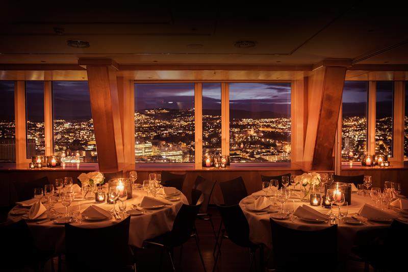 Bankett med panoramautsikt