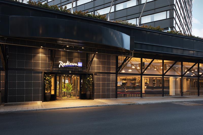 Inngangspartiet til hotellet