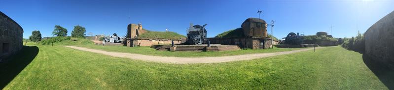 panoramautsikt over festningsområdet