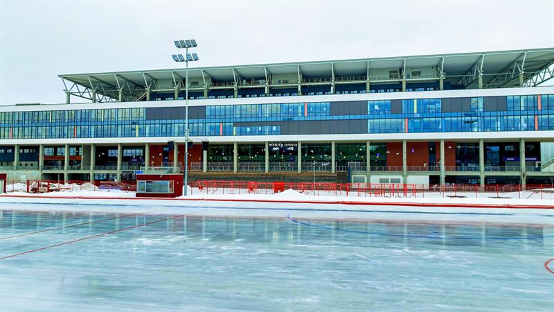 Fasade av Intility Arena