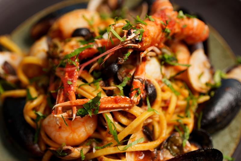 Detalj av pasta