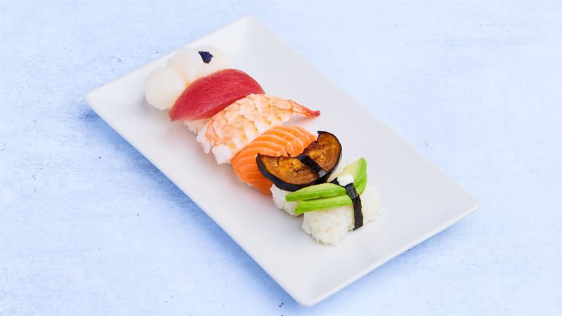 6 biter sushi