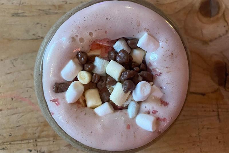 Kakao med marshmallows.
