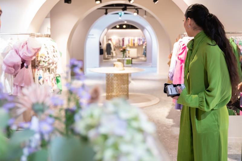 Interiøret i klesbutikken Høyer