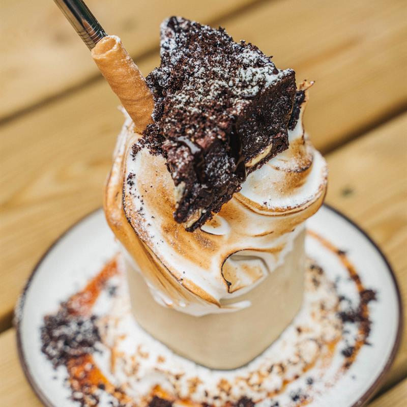 Brownie-sundae