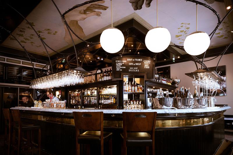 Baren på Brasserie Hansken