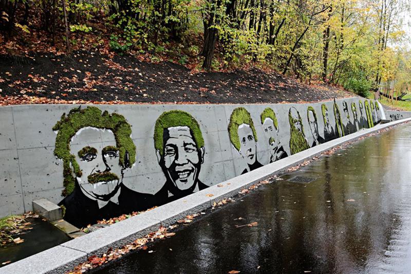 Vitenskap og kunst møtes i uteområdet til Oslo Science Park.