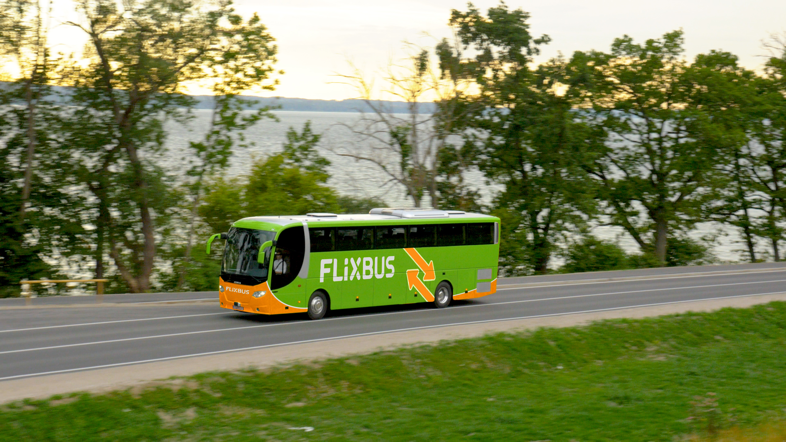 Flixbus-buss på veien