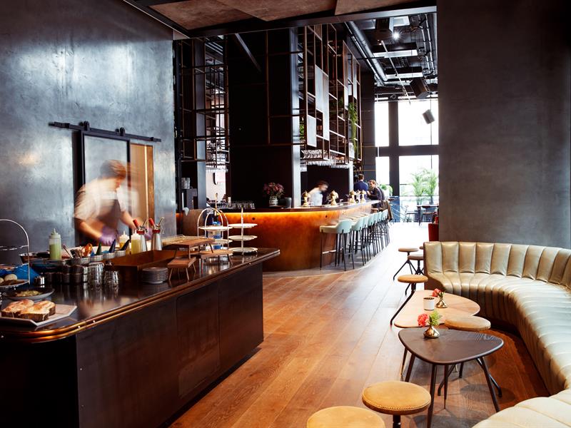 Hub Bar med kaffe og snacks