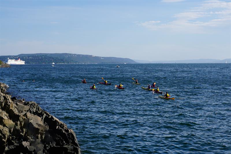 Padling på Oslofjorden