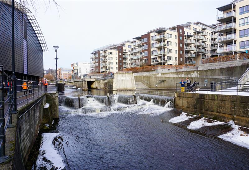 Akerselva by Nydalen.