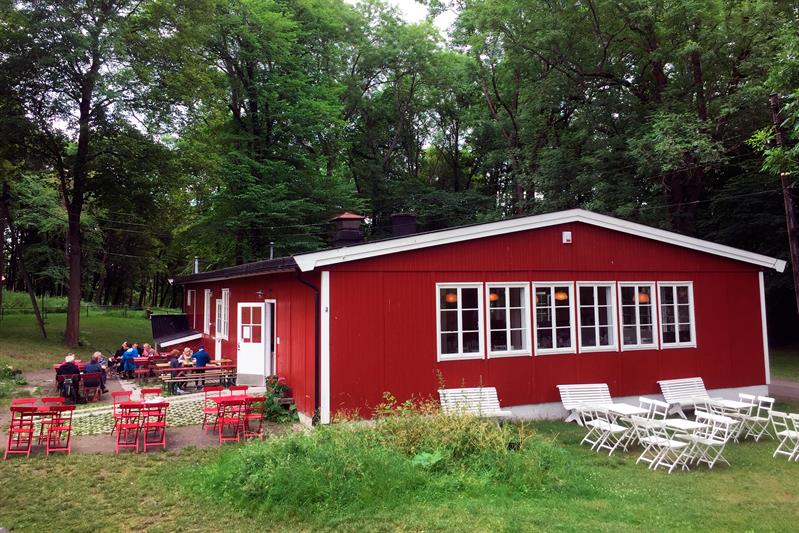 Kaféens eksteriør.