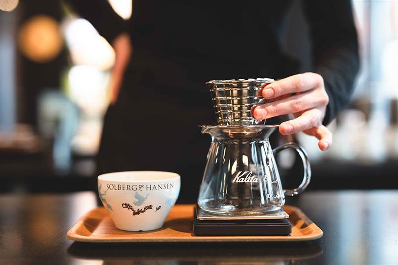 Håndverksmessig kaffetrakter
