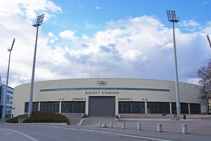 Eksteriørbilde av Bislett stadion.