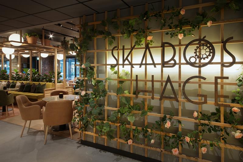 Inngang til Skabos Hage