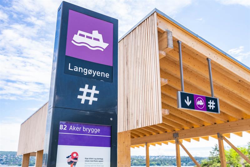 båtbrygga på Langøyene