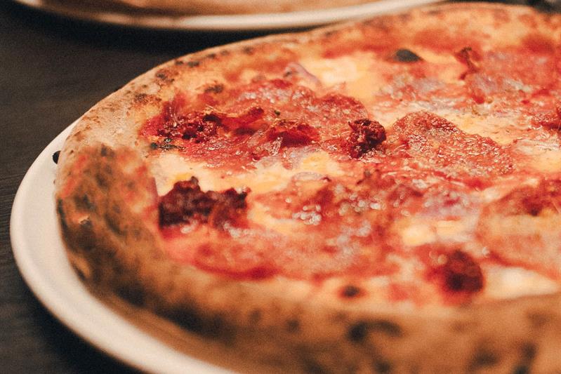 Detalj av pizza