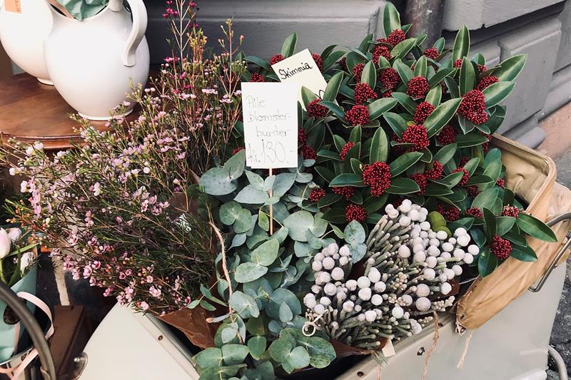 blomster til salgs