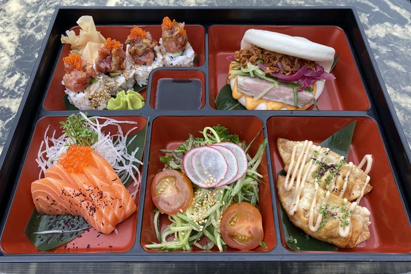 Detalj av sushi.