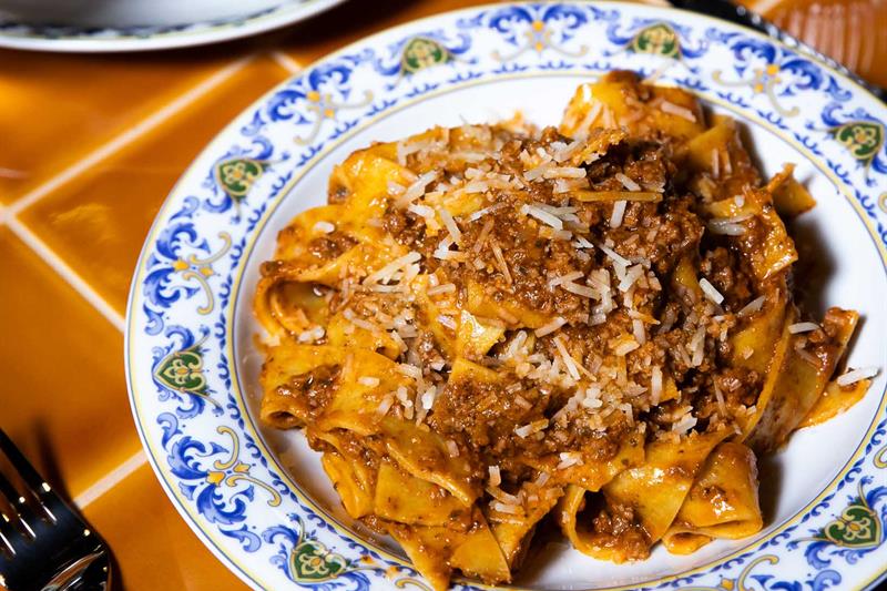 Pappardelle med toskansk ragù – detalj