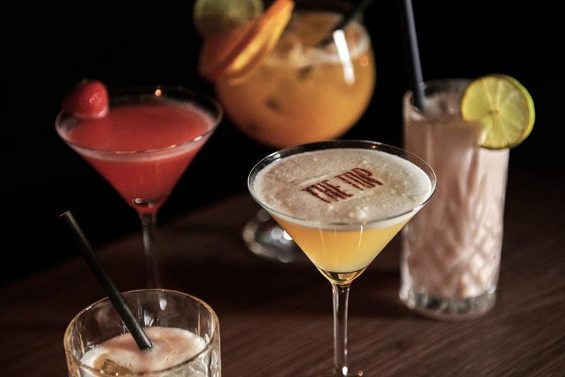 Et utvalg av cocktails hos The Top