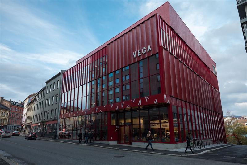 Fasaden på Vega Scene