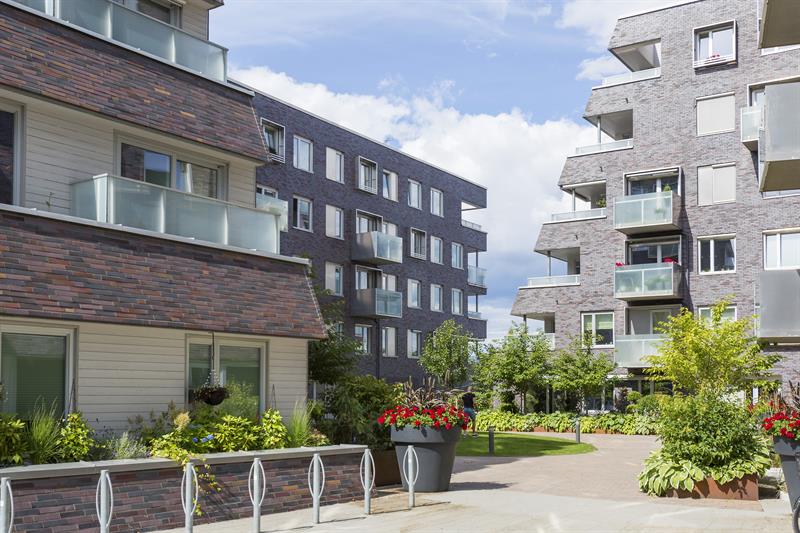 moderne arkitektur og sykkelparkering
