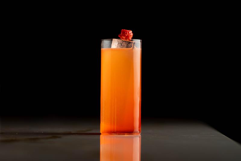 Detalj av en appelsincocktail