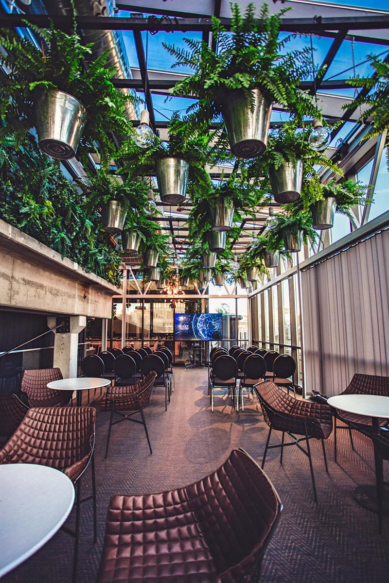 innredning med mange planter