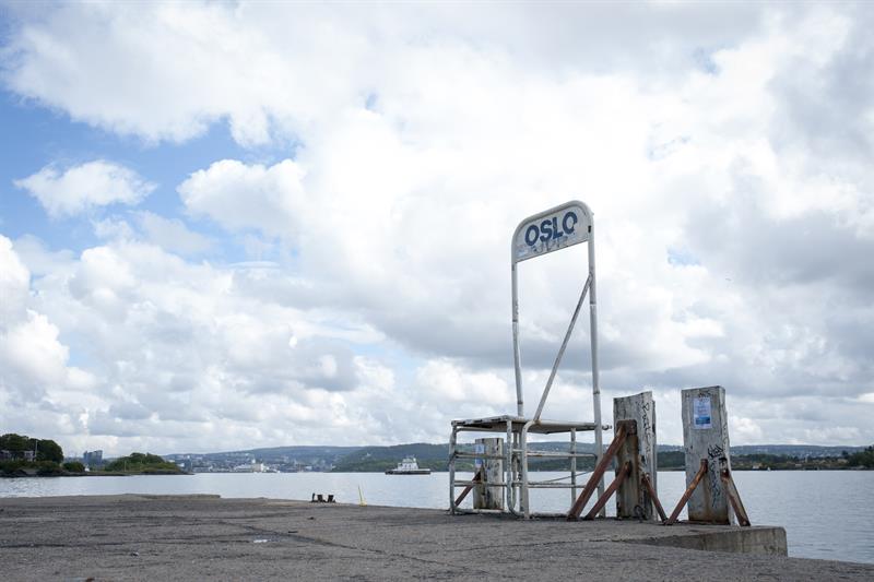 Oslo-skiltet på Huk