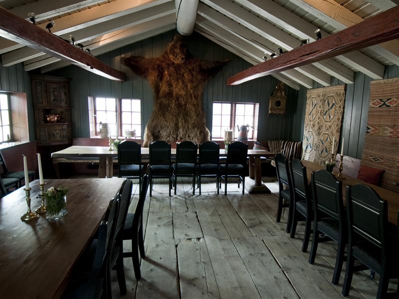 Interiøret i et trehus.