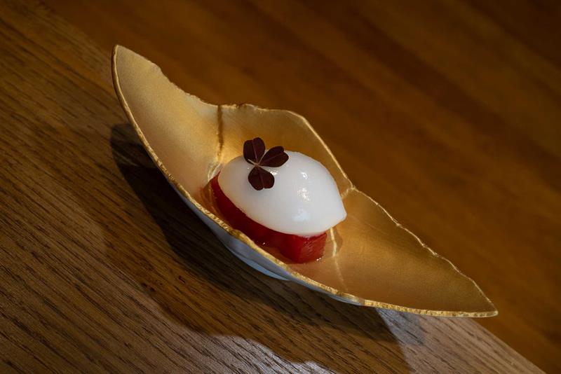 Detalj av sorbet
