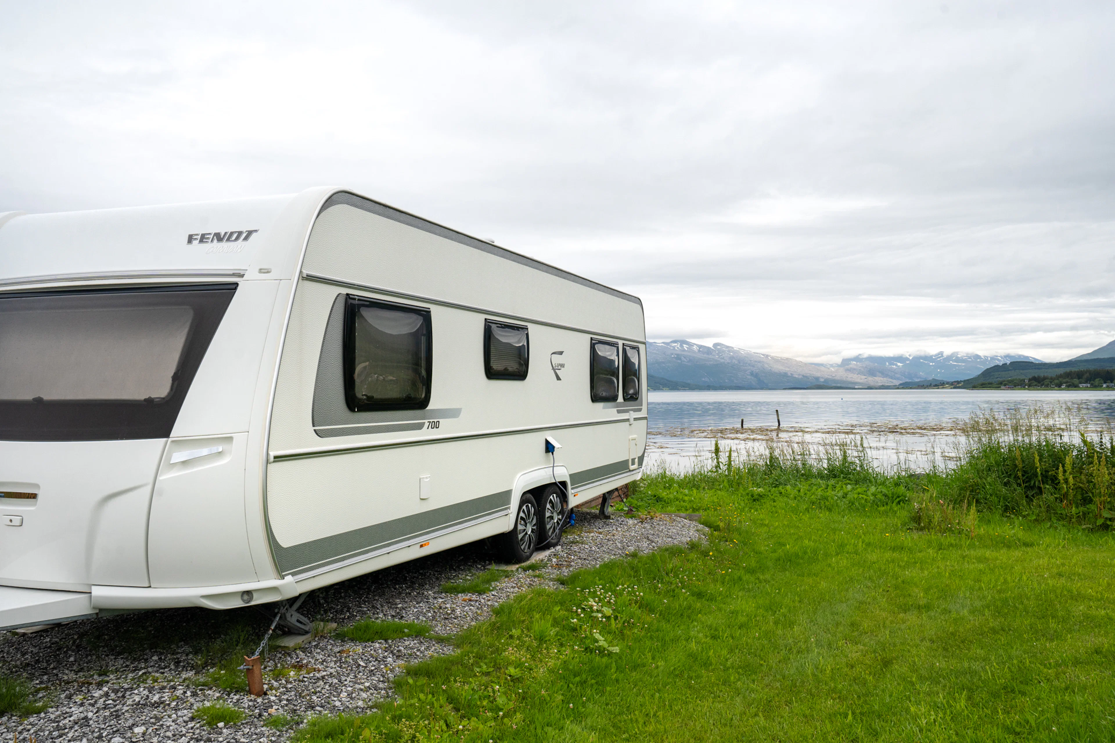 Campingplass med strøm