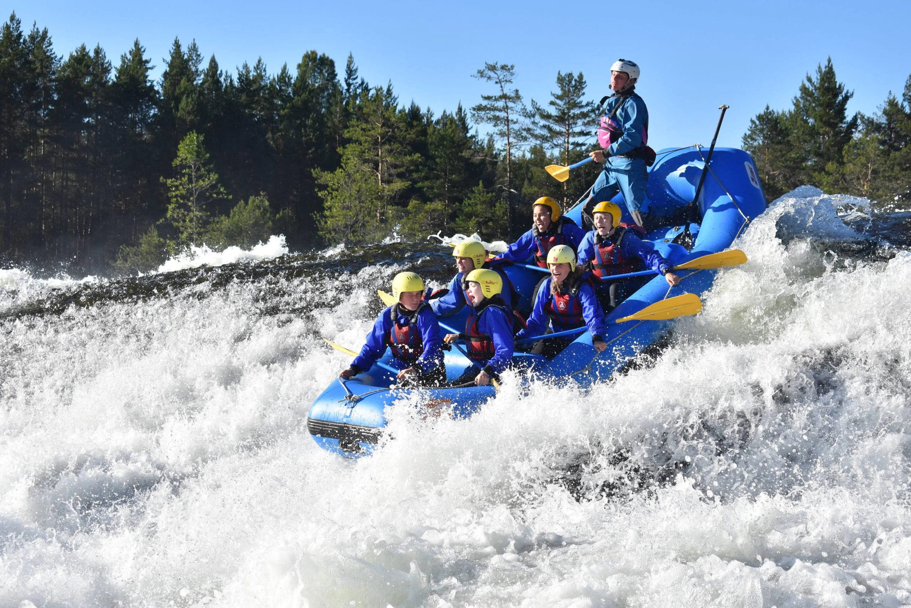 Wildwasser-Rafting in Evje