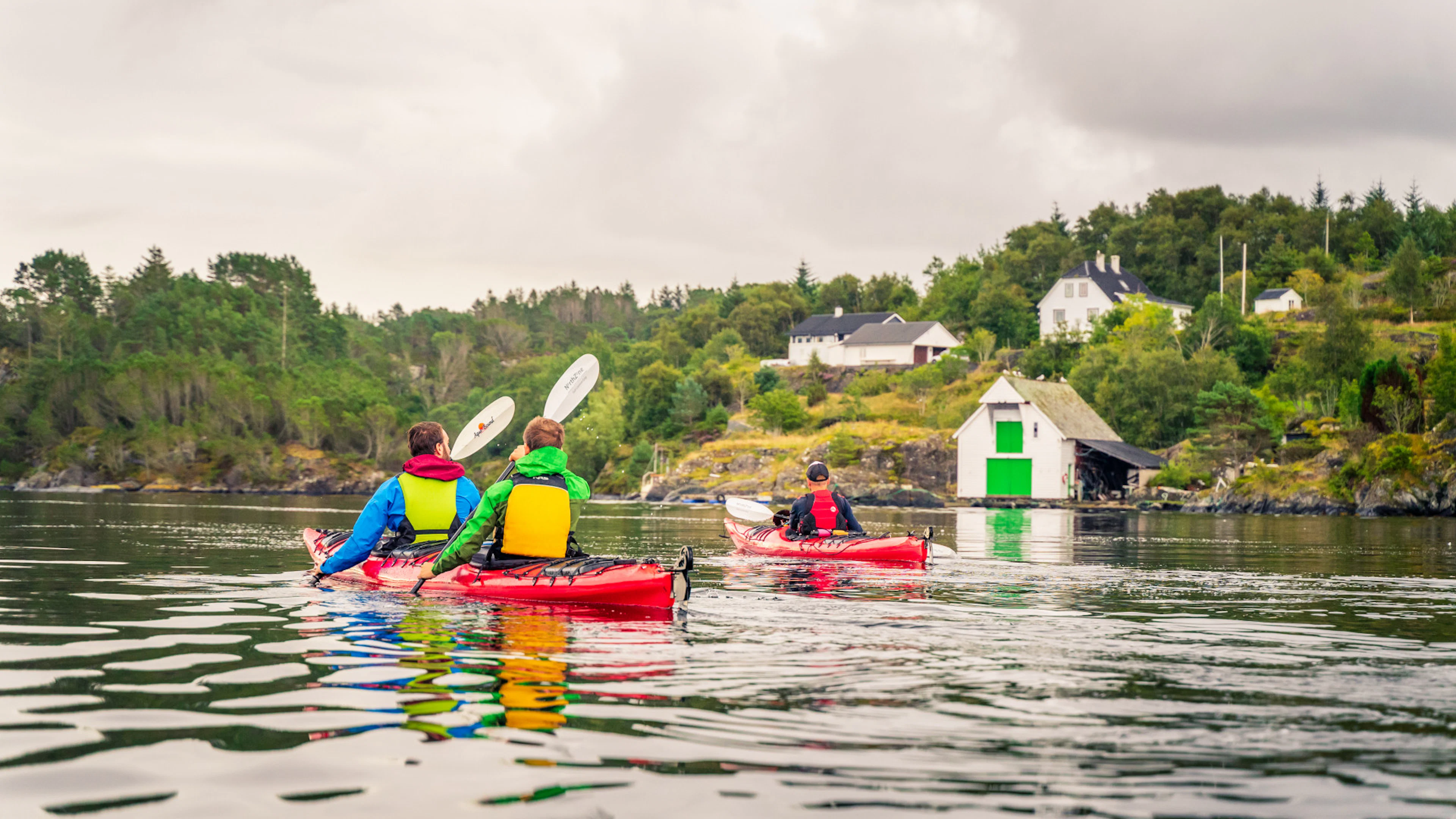 Geführte Kajaktour um die Øygarden-Inseln vor Bergen
