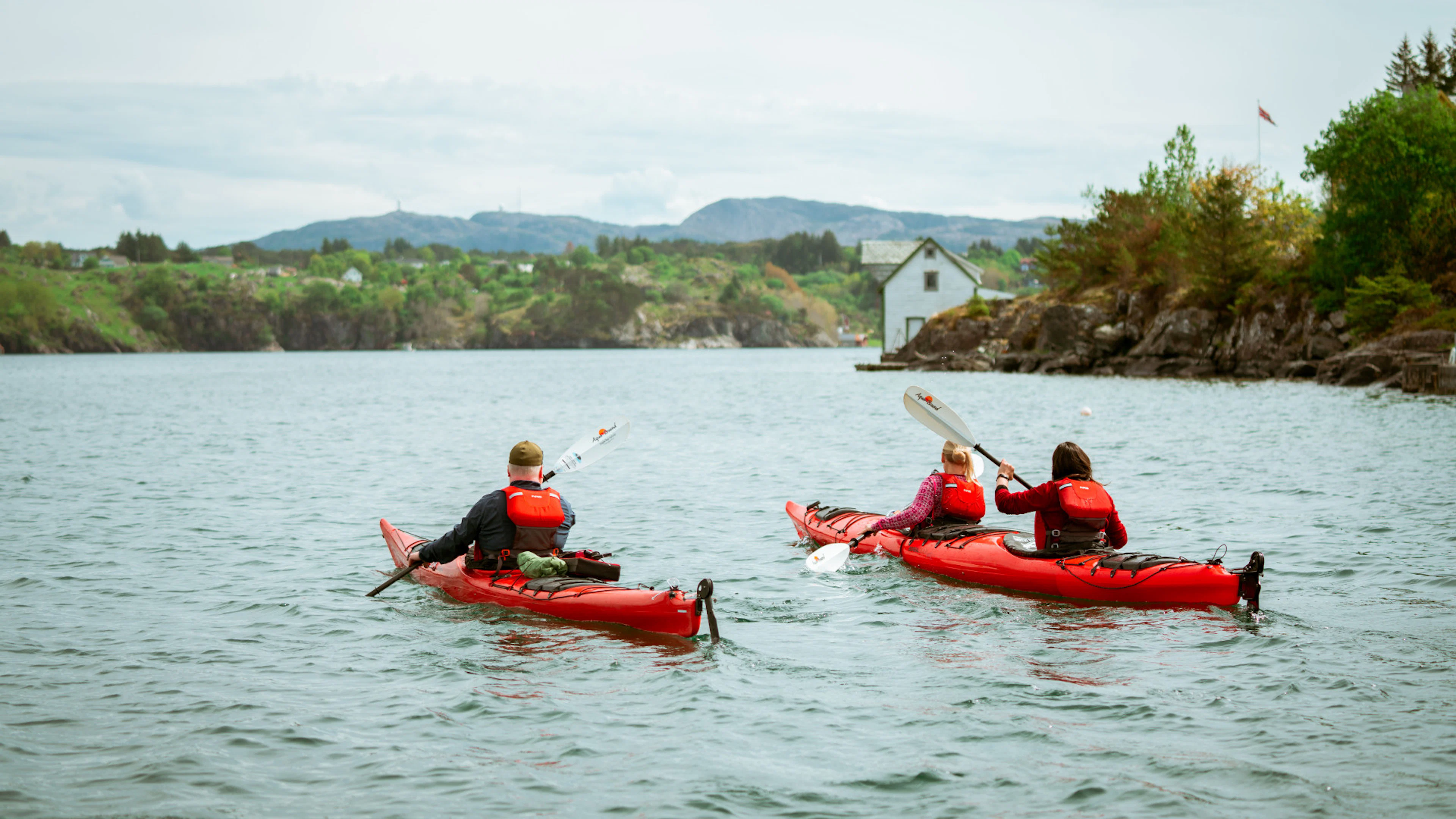 Geführte Kajaktour um die Øygarden-Inseln vor Bergen