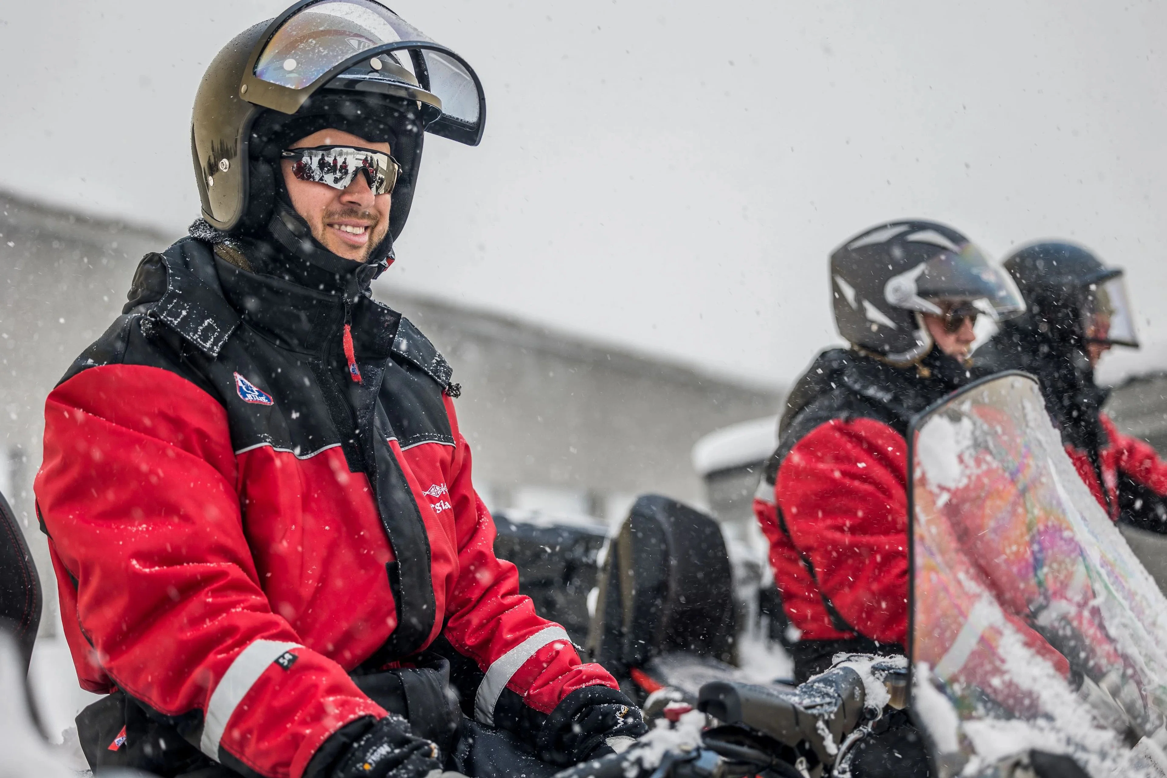 Abenteuer mit dem Schneemobil