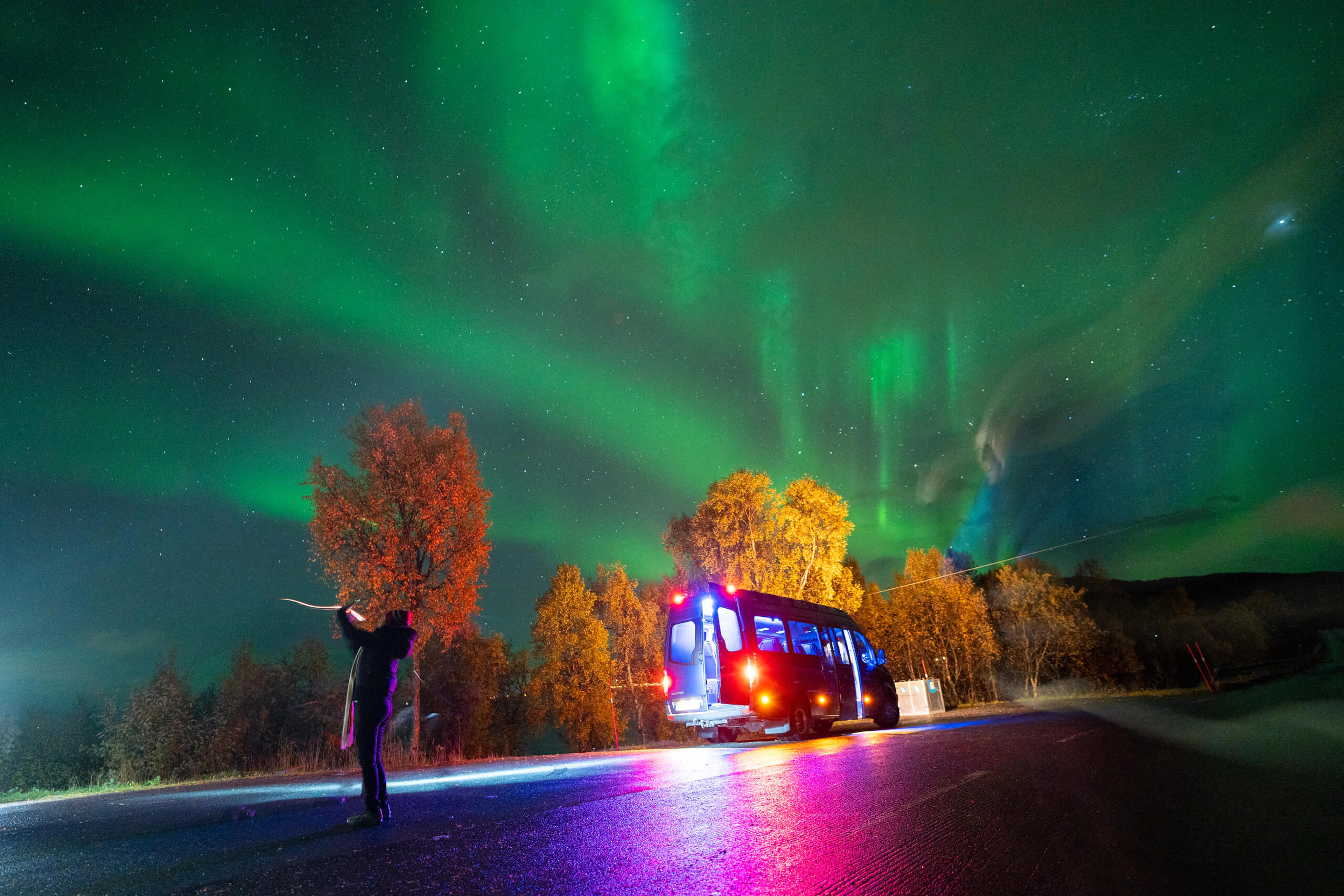 Nordlichterjagd in Harstad - Jagen Sie die Aurora