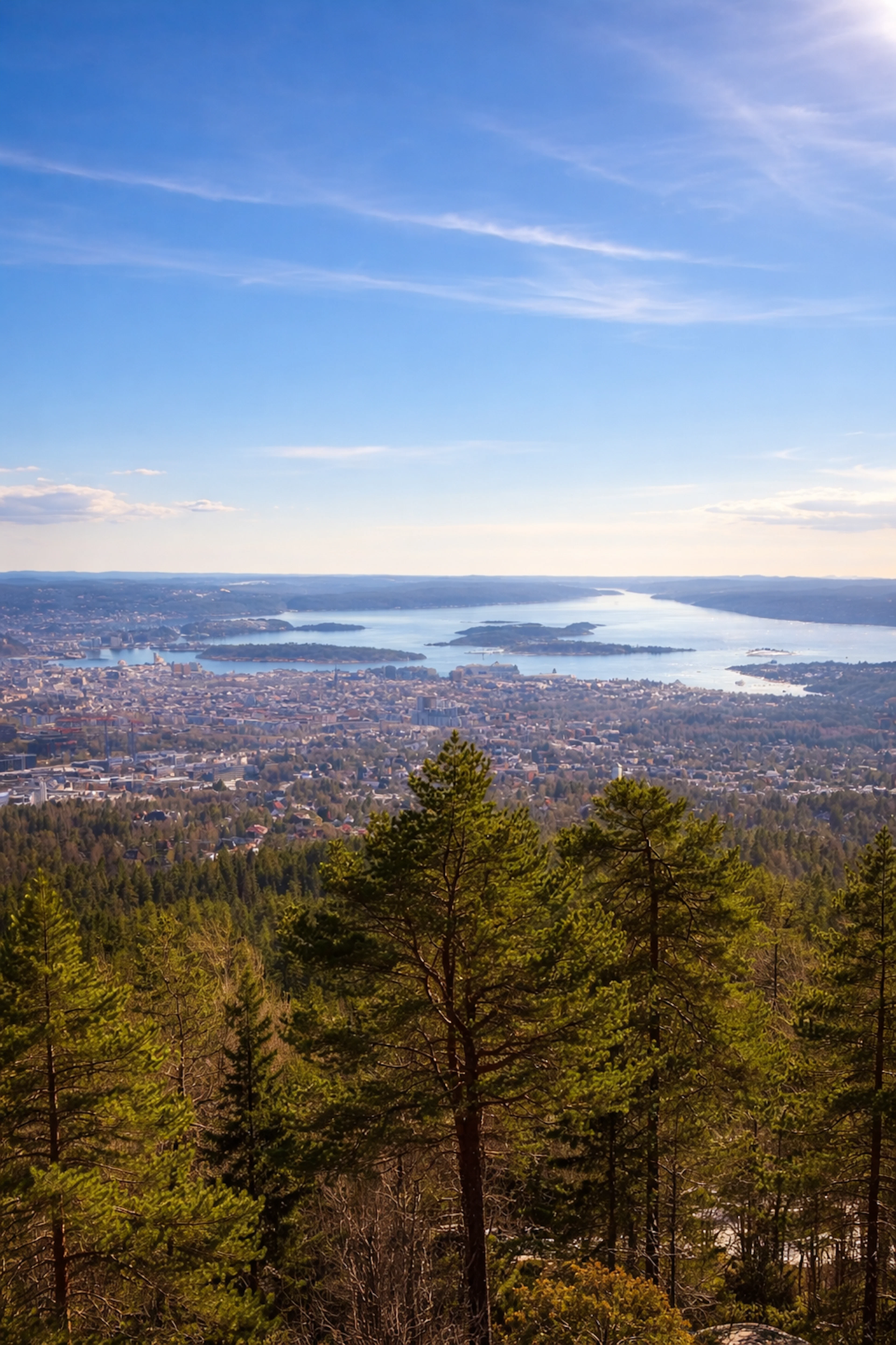 Geführte Wanderung mit Blick auf den Osloer Fjord vom Jernbanetorget
