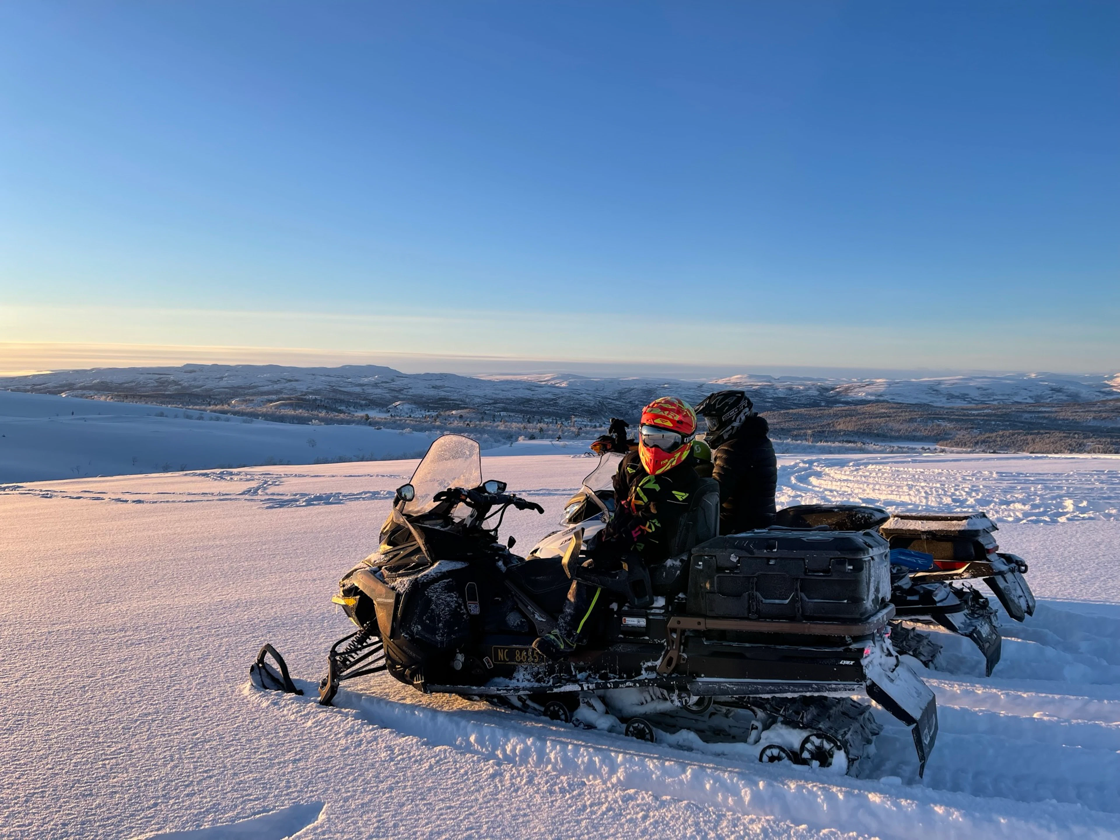 Geführte Motorschlittentour in Alta - tagsüber
