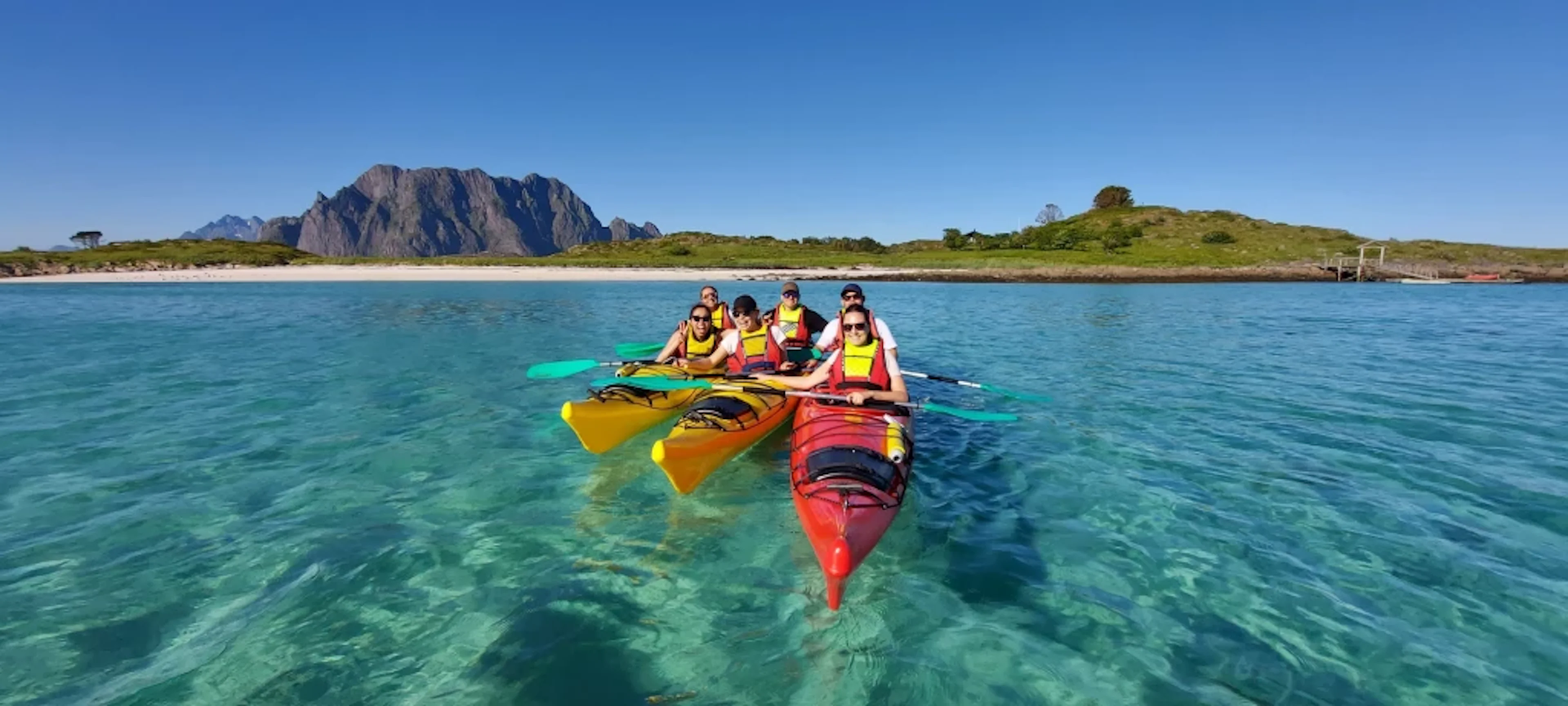 Hawaii auf den Lofoten: Leichte Paddeltour um die Insel Skrova