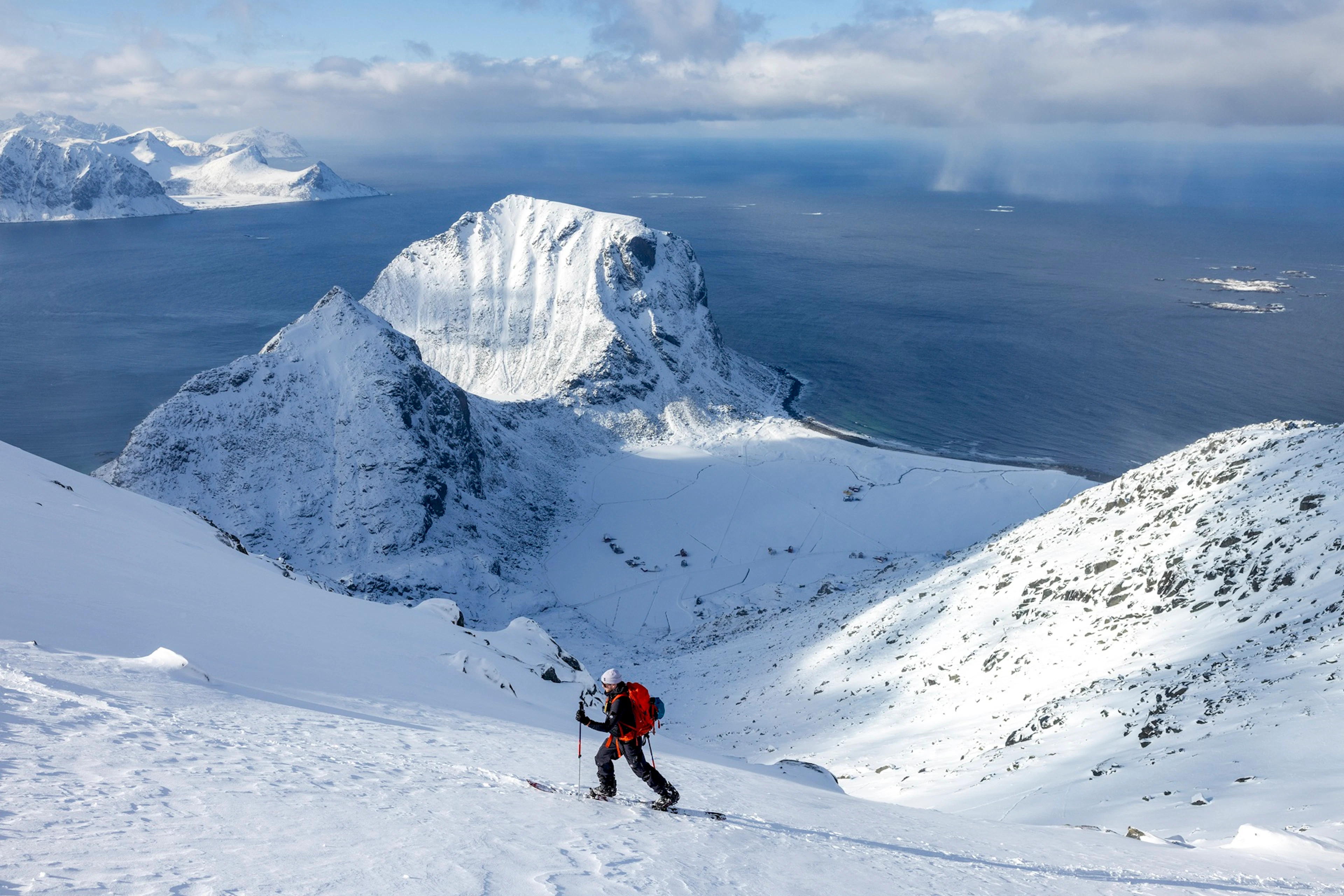 Splitboard-Feldtraining auf den Lofoten
