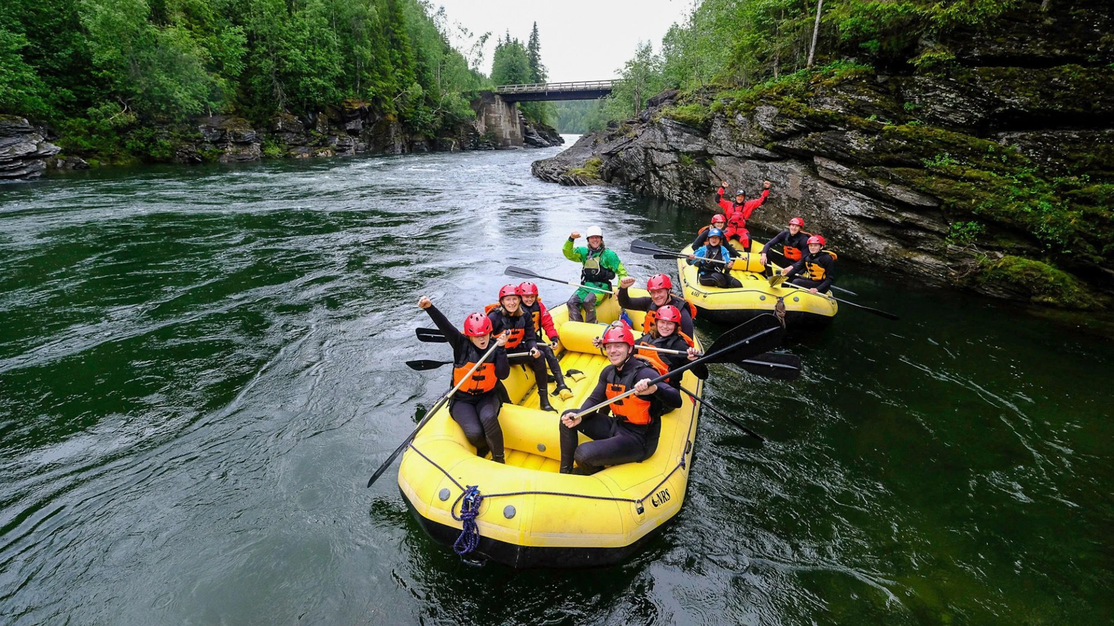 Halbtages-Rafting in Trofors