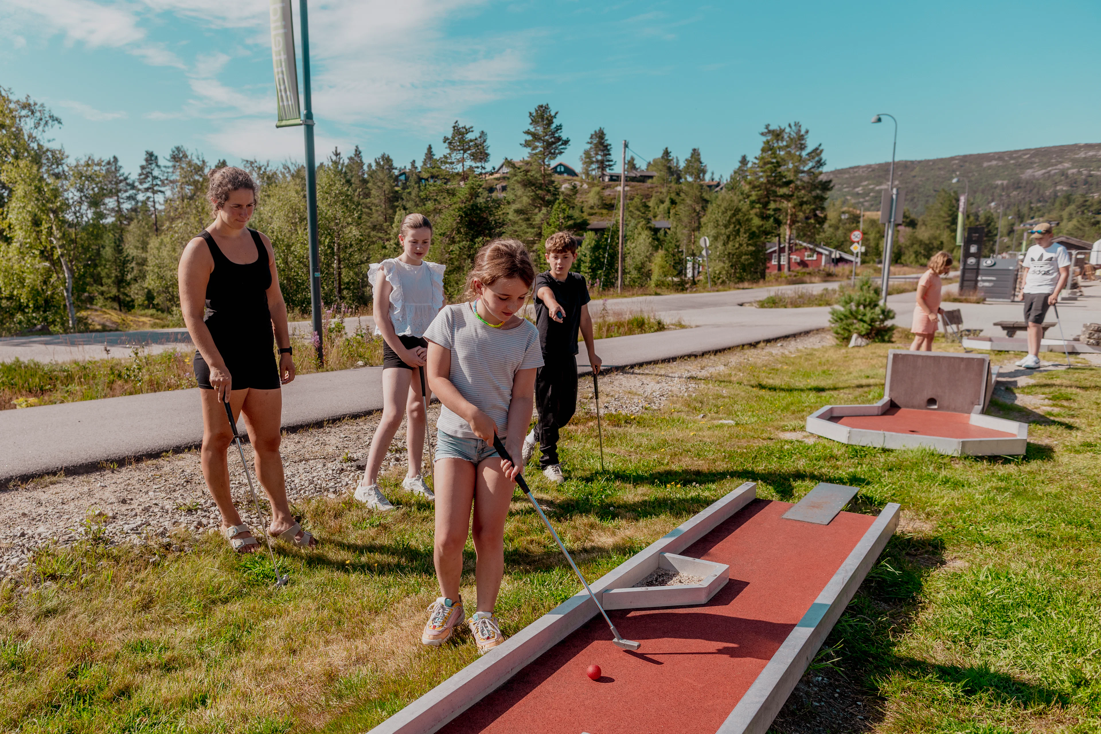 Minigolf in Bortelid