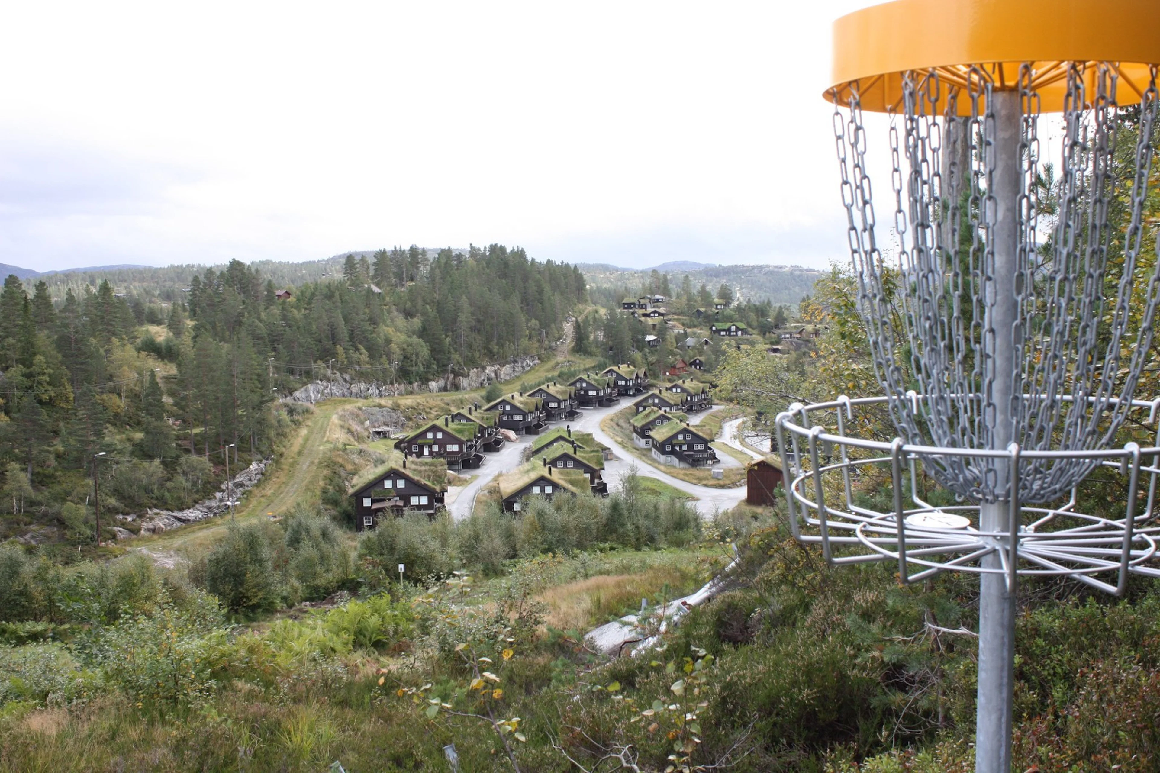 Frisbeegolf i Bortelid