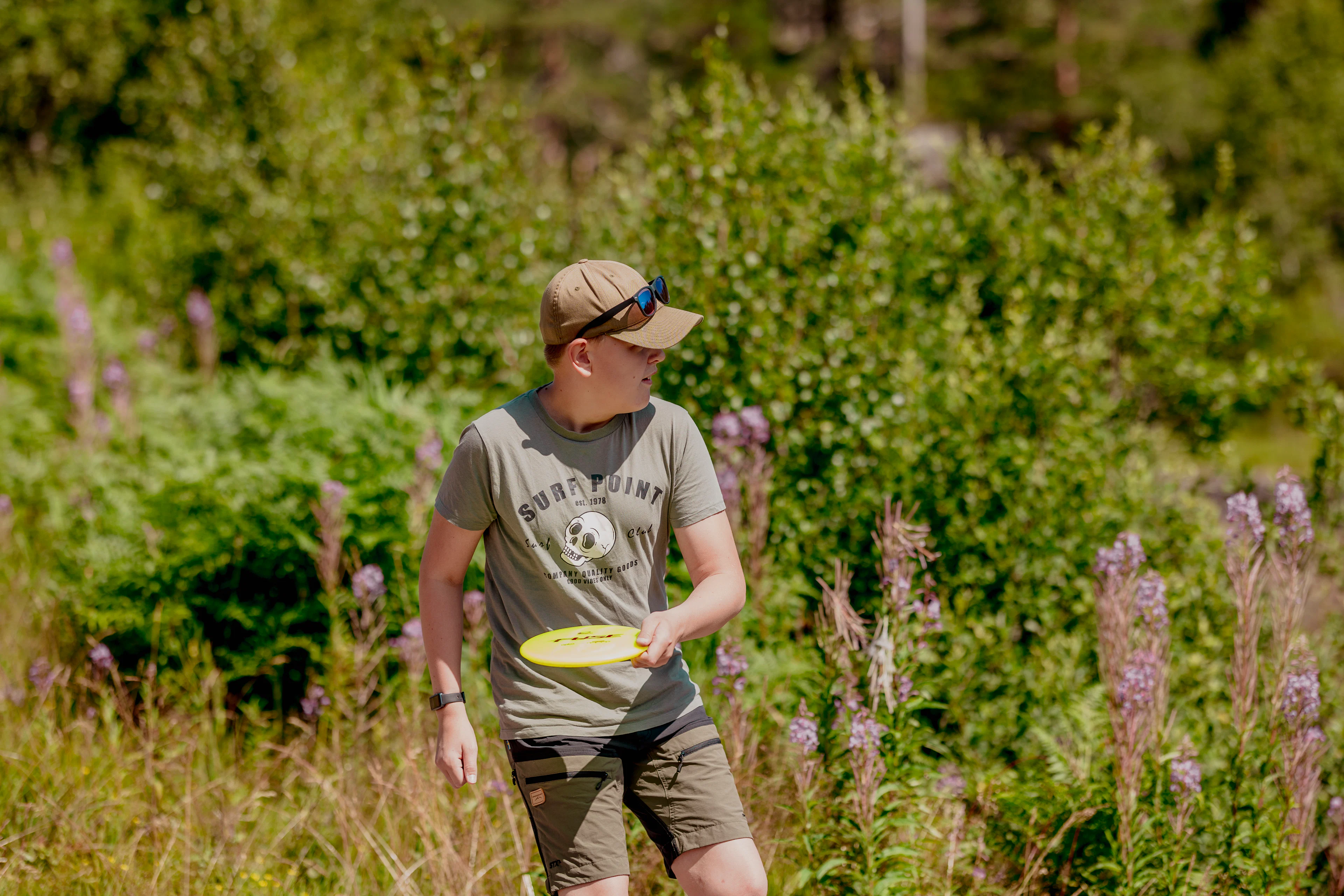 Frisbeegolf in Bortelid