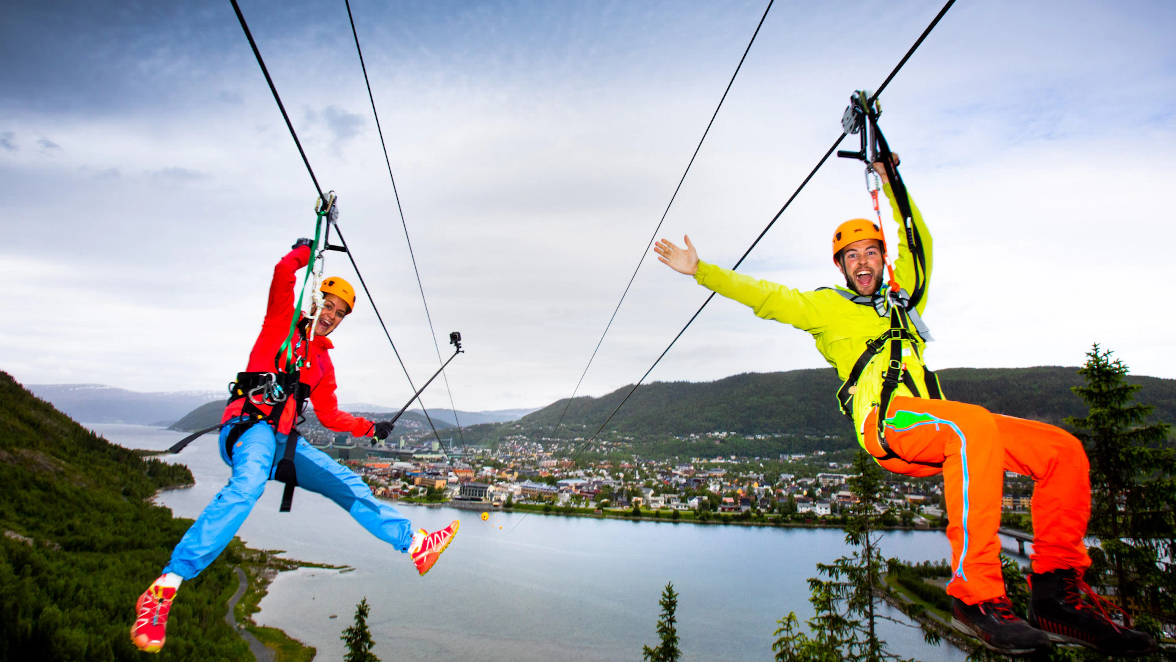 Klettersteig und Zipline-Erlebnis in Mosjøen