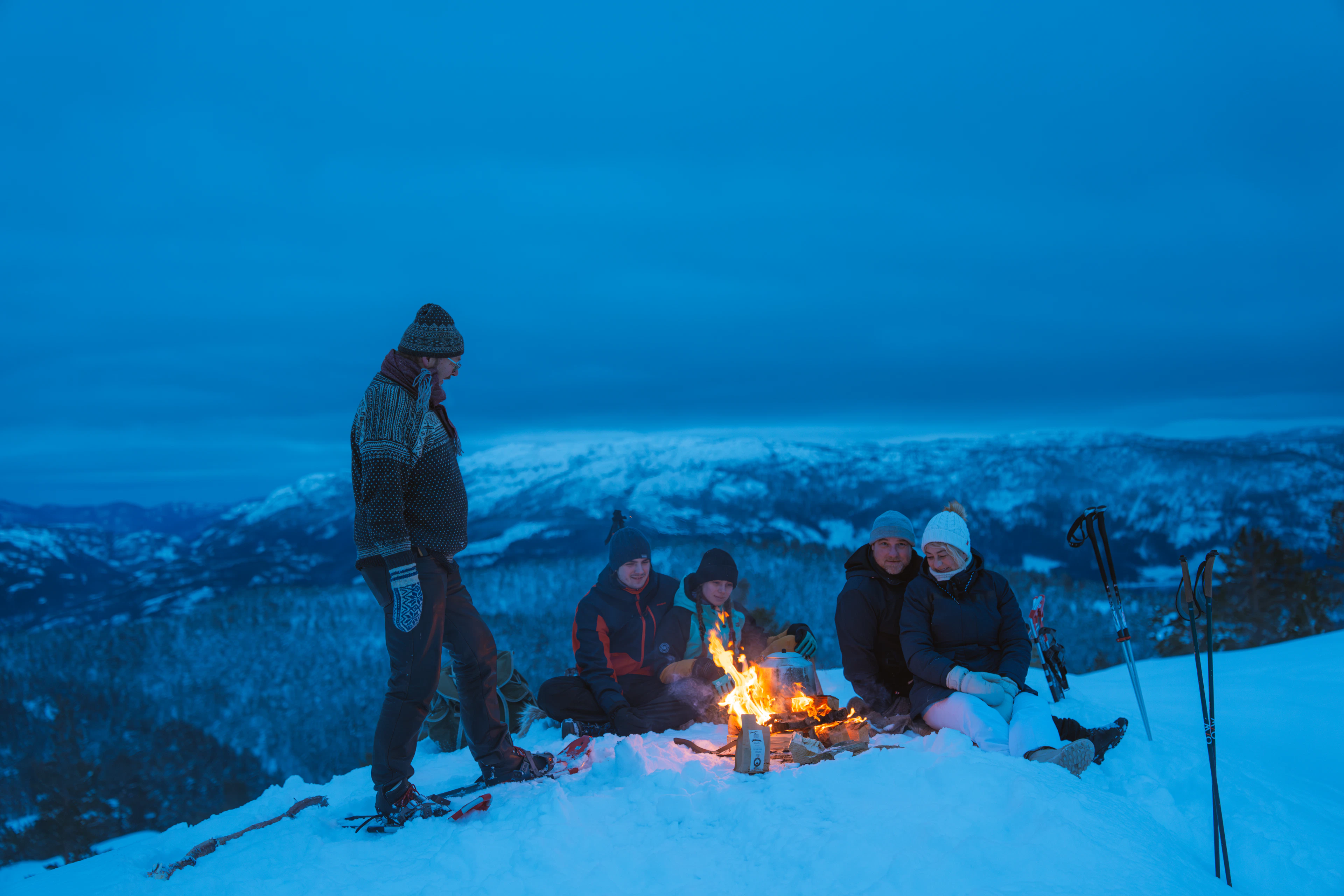 Wald-Barista-Wintererlebnis in Vrådal