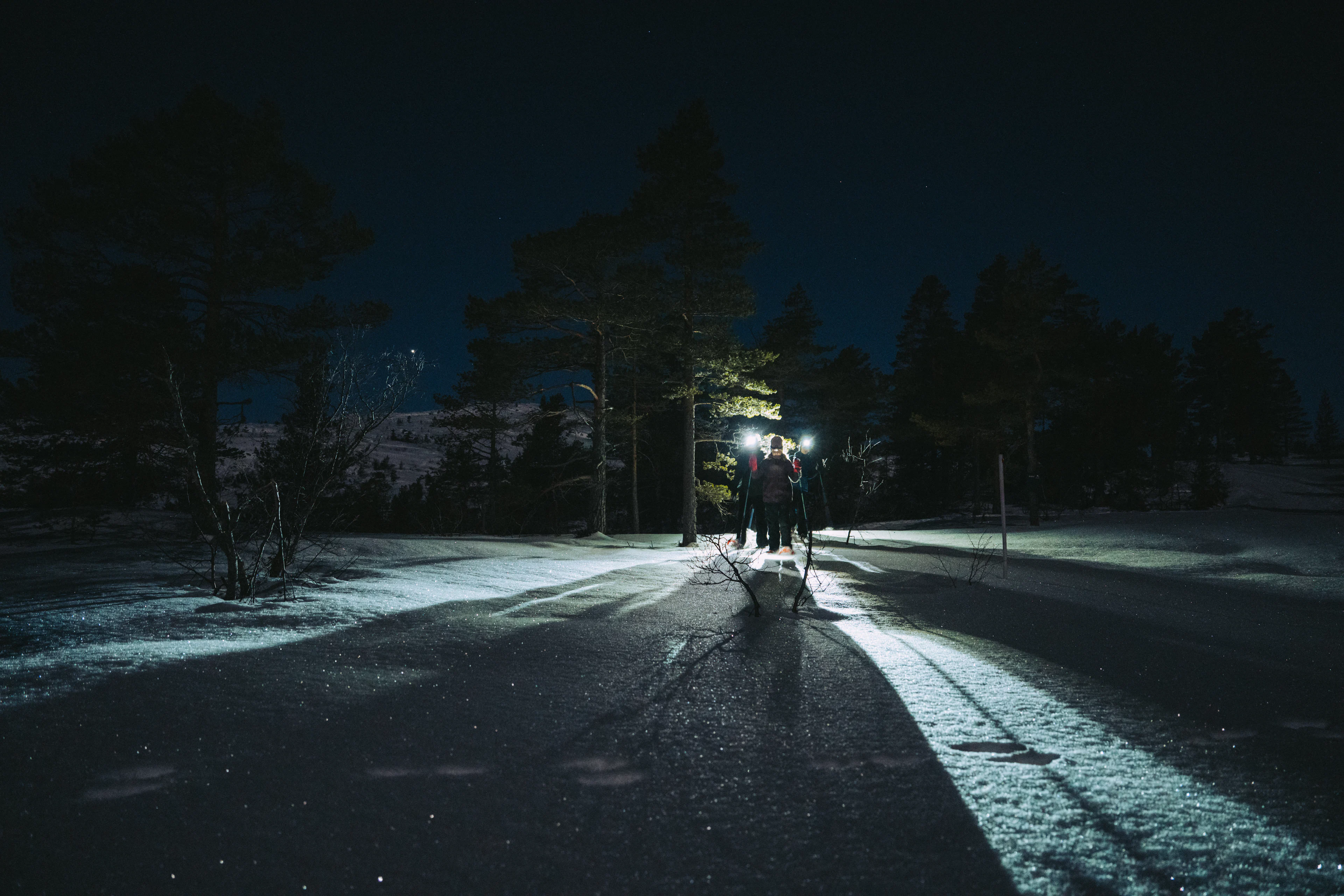 Sternenbeobachtung mit Schneeschuhen in Vrådal