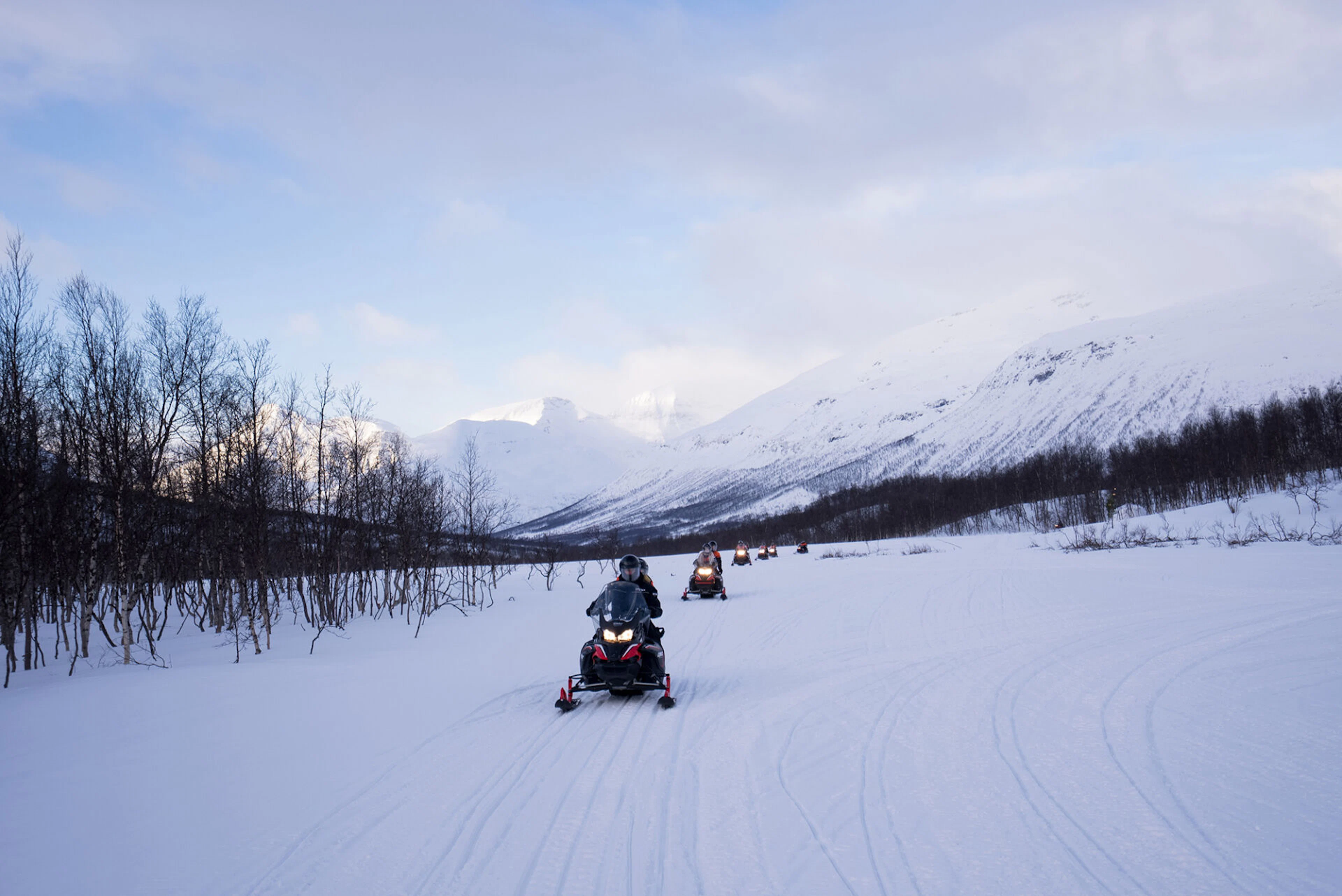 Schneemobilfahren - inklusive Transport von Tromso